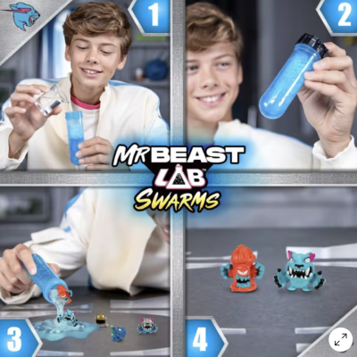 พร้อมส่ง - มิสเตอร์บีส MrBeast Lab Swarms Test Tube ในหลอดจะมีปีศาจ 2 ตัว ให้ได้ลุ้นกัน จากห้างที่ออสเตรเลีย!